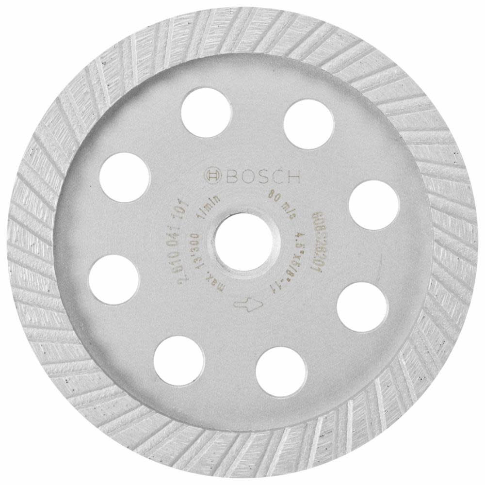 Bosch 4-1/2 In. Turbo Diamond Cup Wheel - Ascmtools