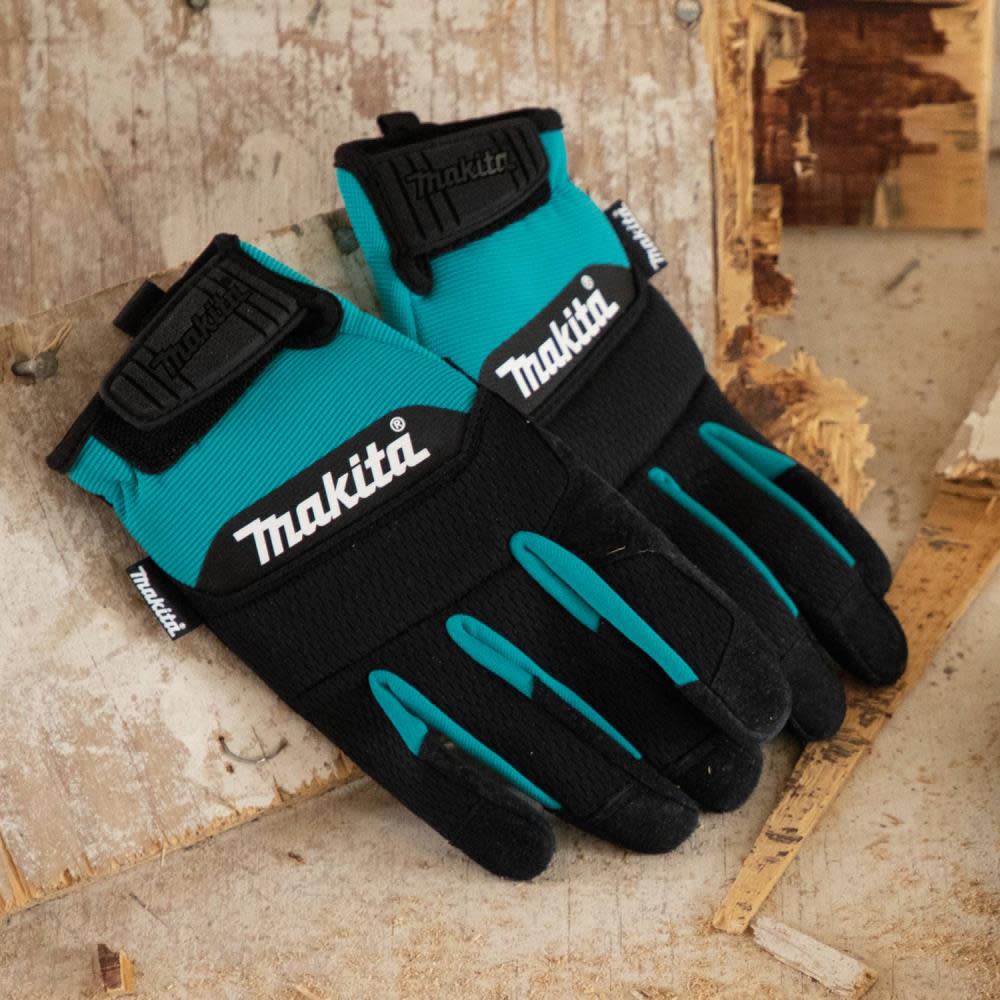 Makita Performance Gloves Genuine Leather Palm Large - Ascmtools