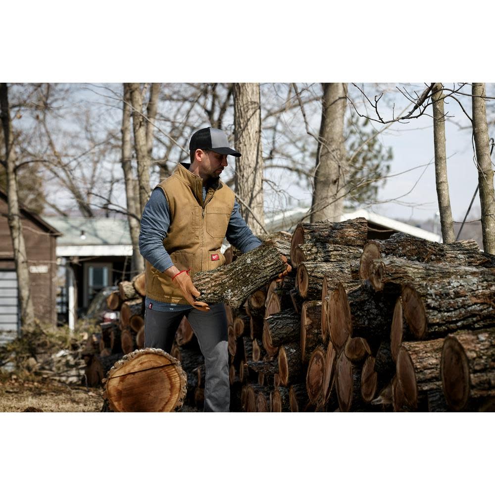 Milwaukee Heavy Duty Sherpa Lined Vest Black Large - Ascmtools