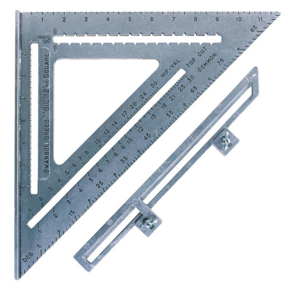 Tool Big 12 Speed Square with Layout Bar Blue Book - Ascmtools
