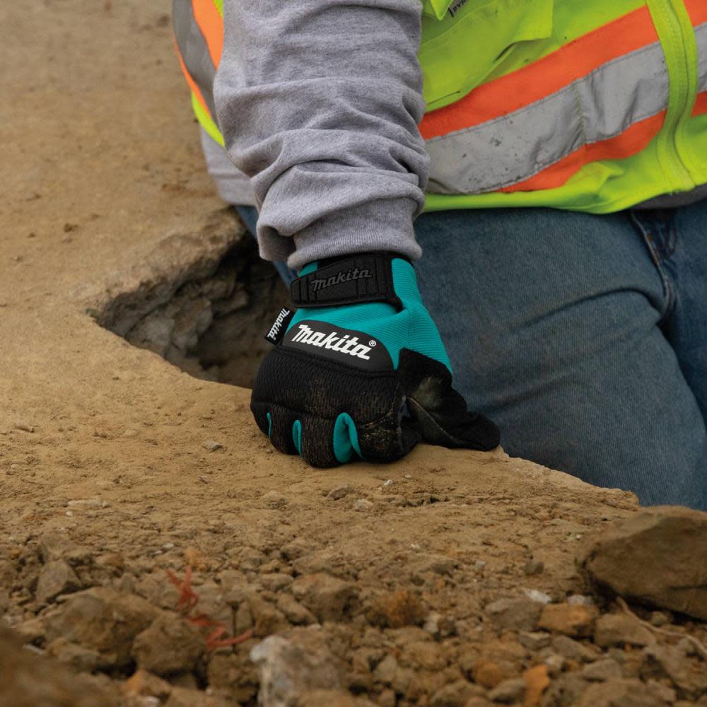 Makita Performance Gloves Genuine Leather Palm Large - Ascmtools