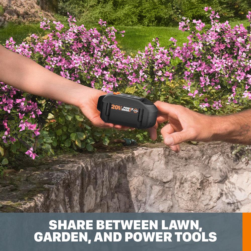 Worx POWER SHARE 20-Volt 4.0Ah Battery - Ascmtools