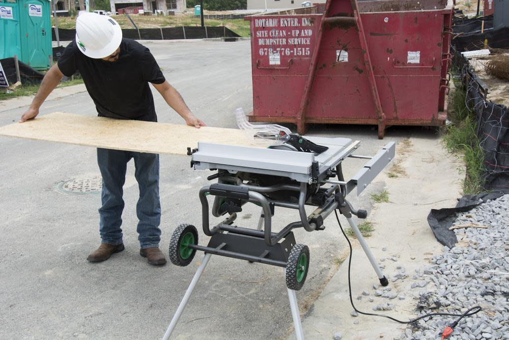 Metabo HPT 10″ Jobsite Table Saw with Fold Roll Stand - Ascmtools