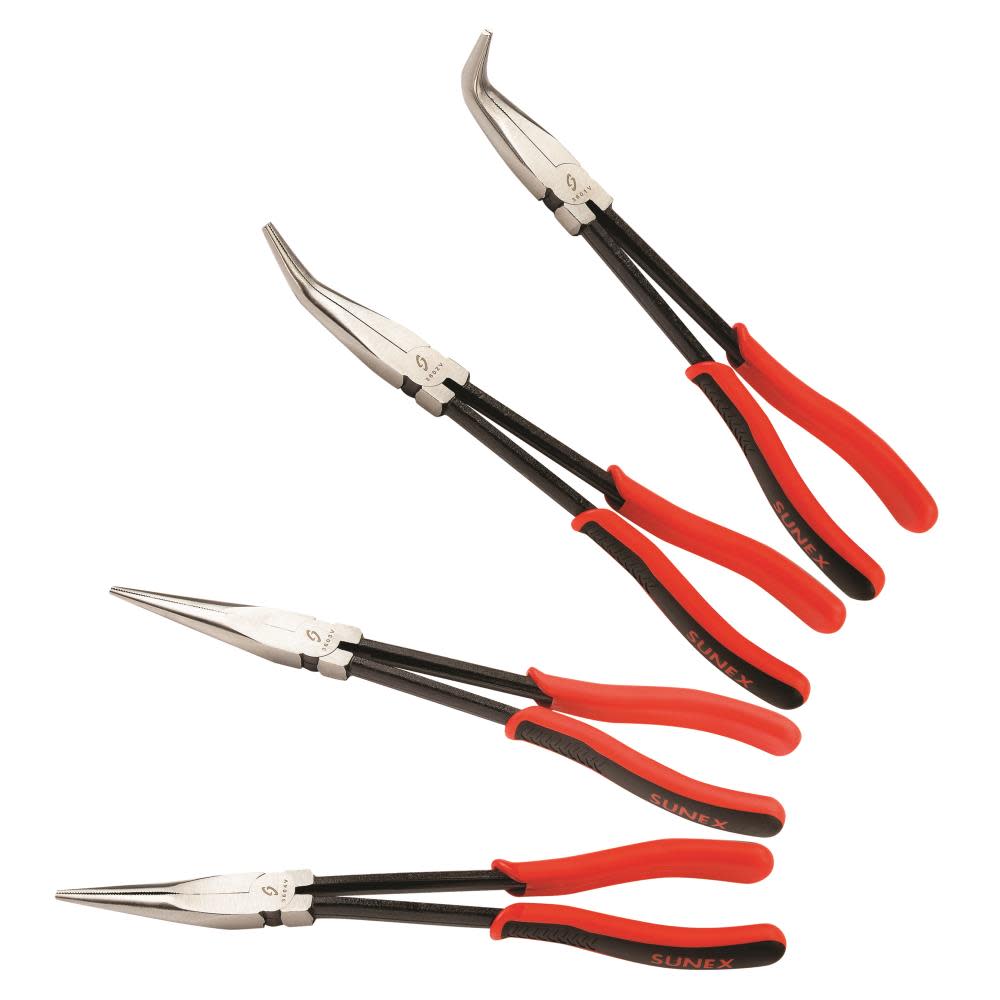 Sunex 4 Pc 11 In. Long Reach Pliers Set - Ascmtools