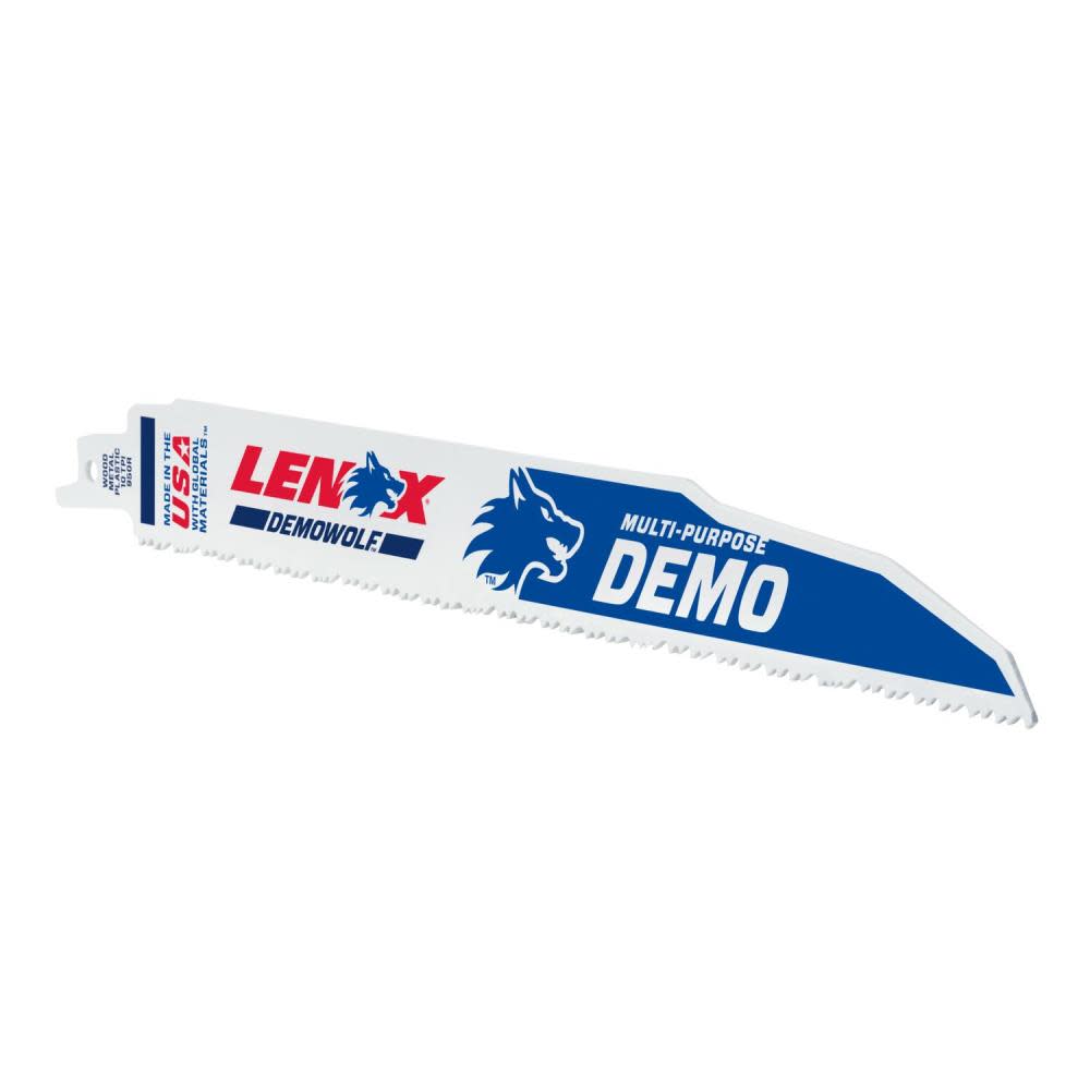 Lenox 9″ 10 TPI DEMOWOLF Reciprocating Saw Blade 25pk - Ascmtools