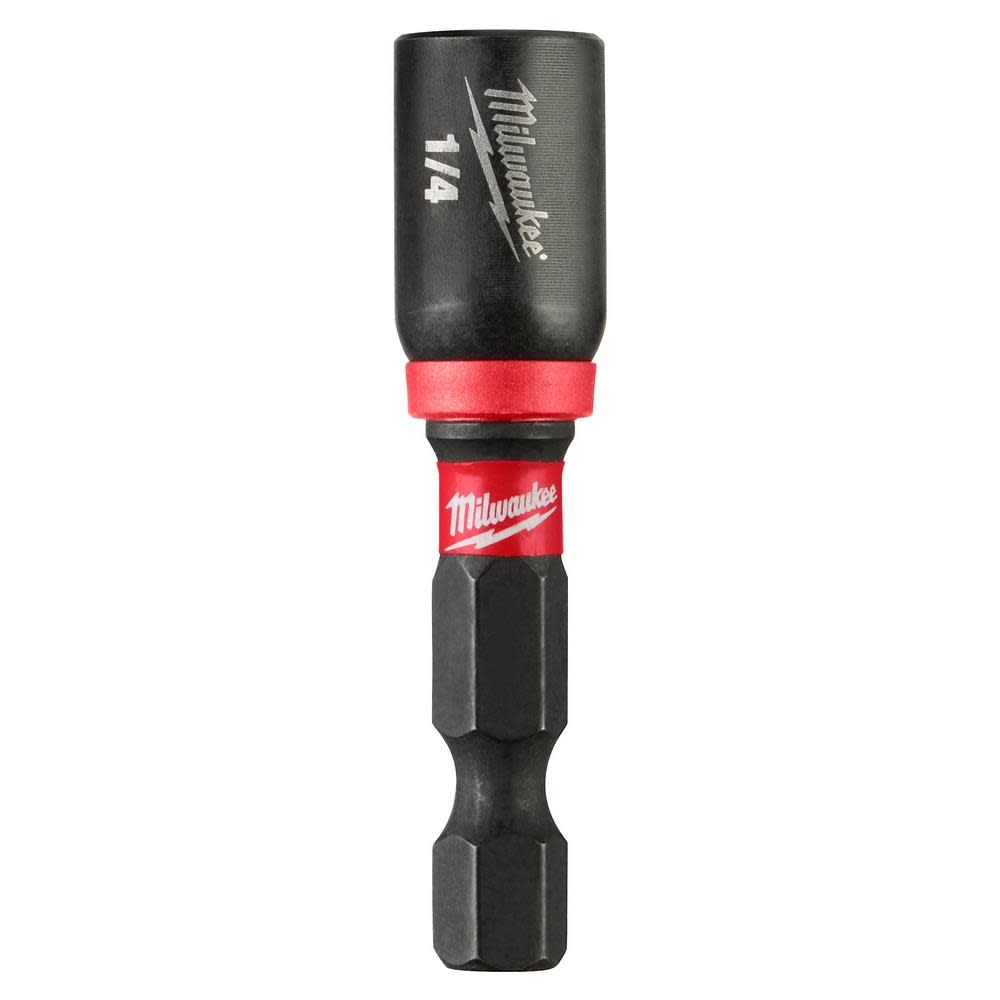 Milwaukee SHOCKWAVE Impact Duty 1/4 x 1 7/8″ Magnetic Nut Driver 10pk - Ascmtools
