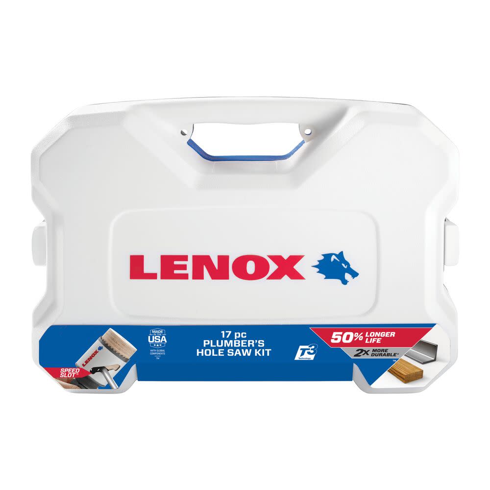 Lenox 17-Pc Plumber Hole Saw Kit 1200P - Ascmtools