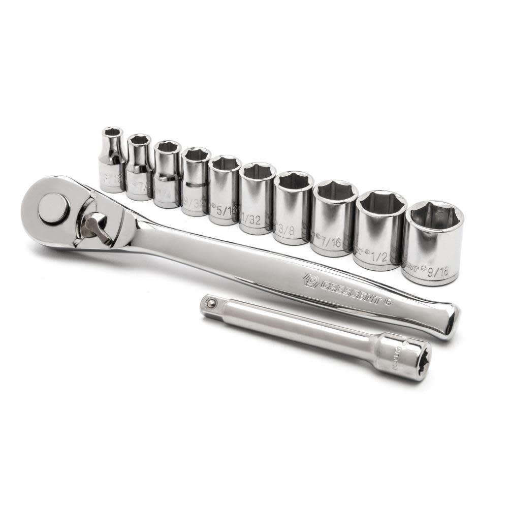 Crescent 12 pc 1/4 Drive 6 Point Sae Mechanics Tool Set” - Ascmtools