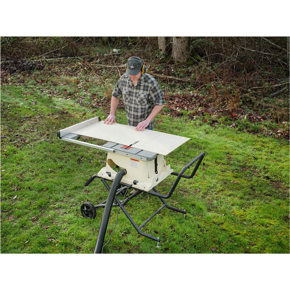 Shop Fox 10″ Benchtop Table Saw with Stand 120V 2HP 1 Phase - Ascmtools