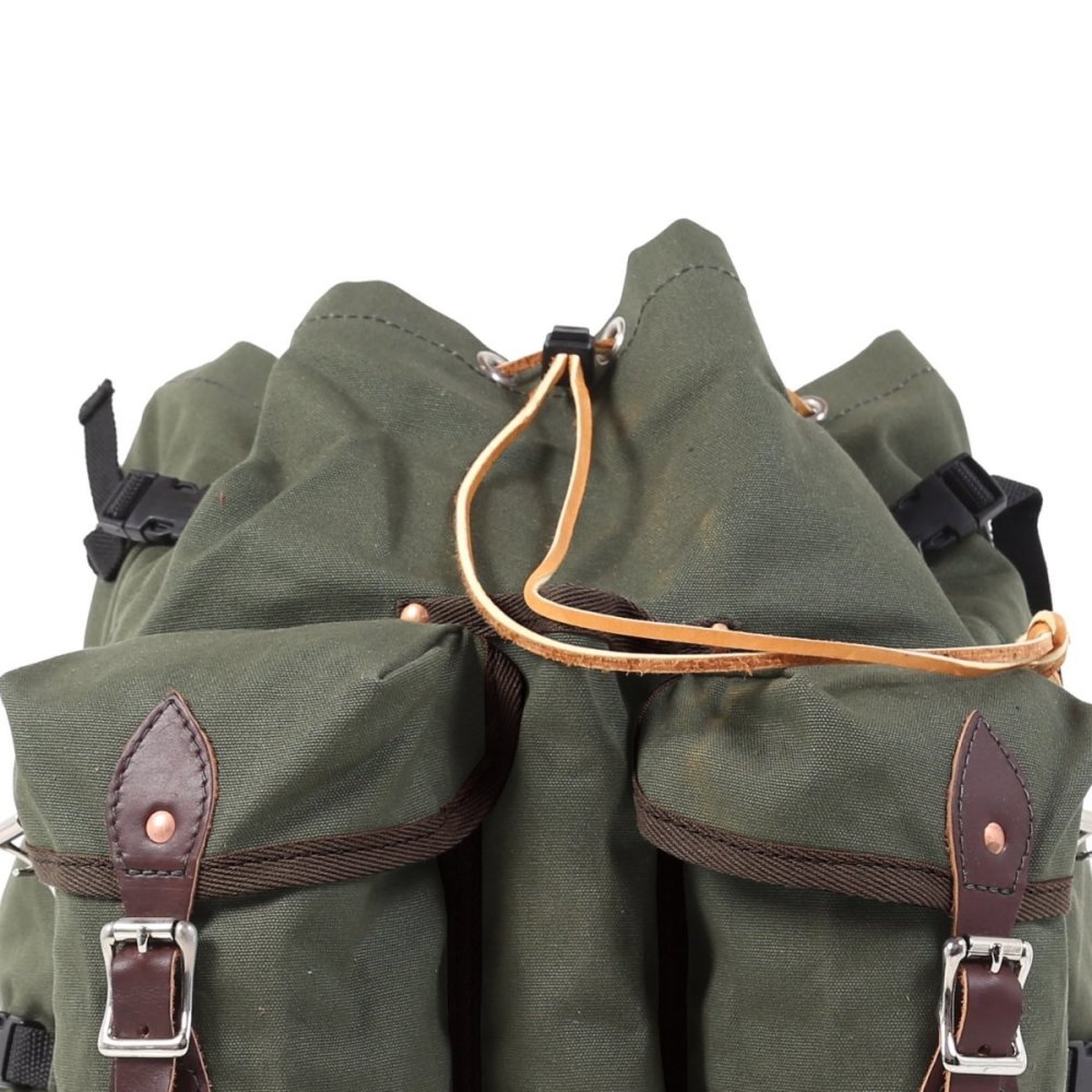 Duluth Pack 57 Liter Capacity Olive Drab Canvas Bushcrafter Backpack - Ascmtools