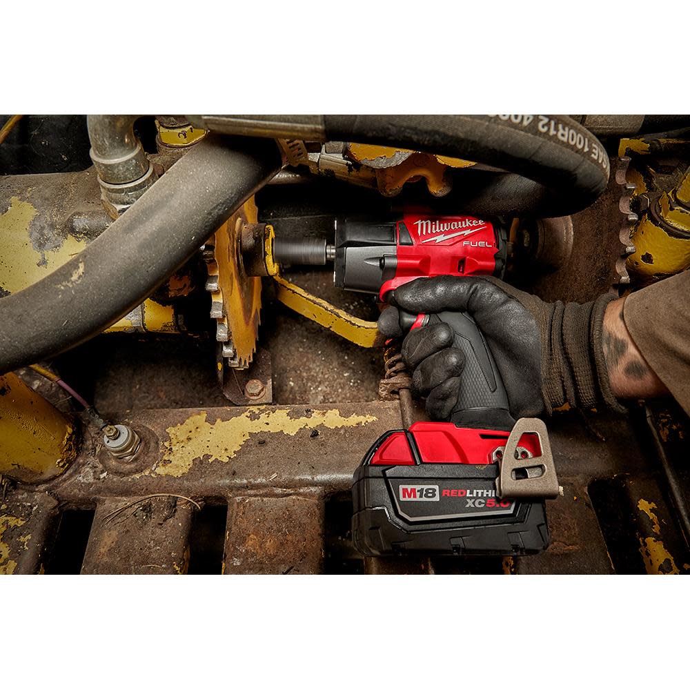 Milwaukee M18 FUEL 1/2 Mid-Torque Impact Wrench with Pin Detent Bare Tool - Ascmtools