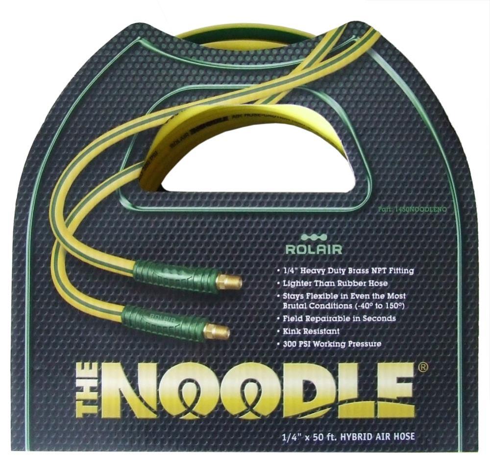 Rolair 1/4 In. x 100 Ft. Noodle Air Compressor Hose (incl. 1/4″ coupler/plug) - Ascmtools