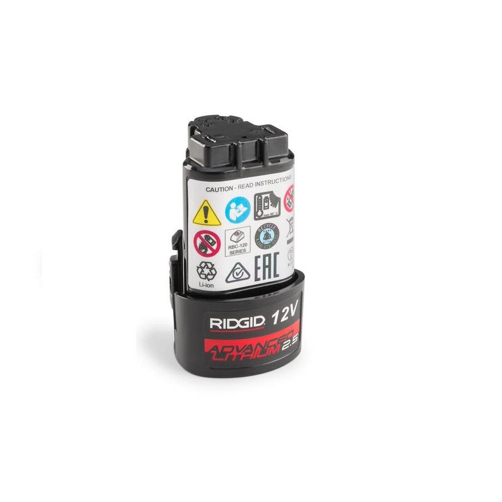Ridgid Battery 12 V Li-Ion 2.5AH - Ascmtools