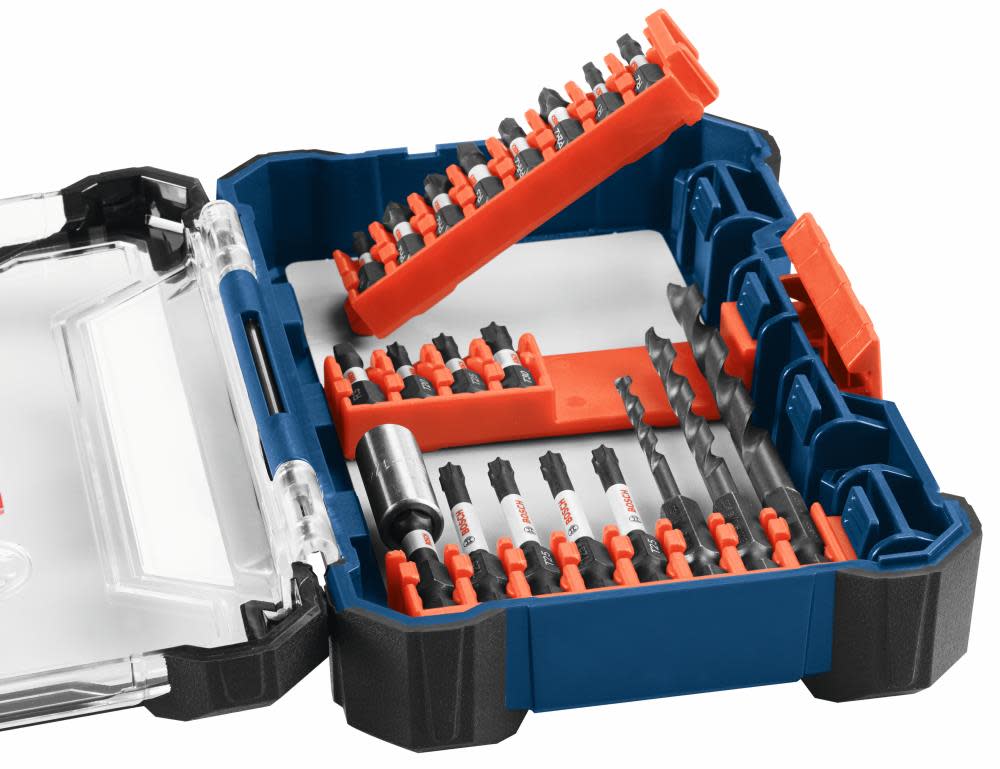Bosch 8 pc. Impact Tough Phillips Square and Torx 2 In. Power Bits with Clip for Custom Case System - Ascmtools