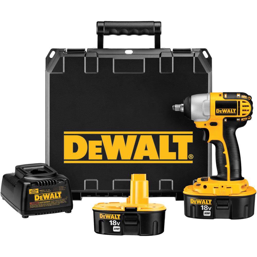 DEWALT 3/8 in. (9.5mm) 18 V Cordless XRP Impact Wrench Kit - Ascmtools