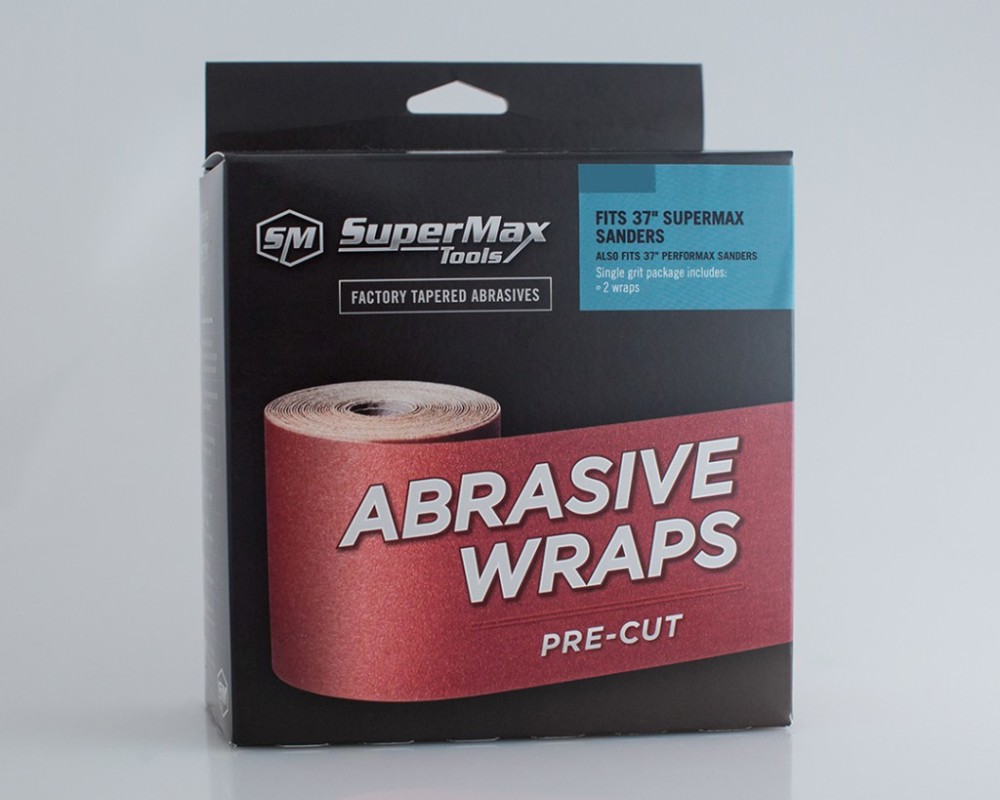 Supermax Tools 150 Grit: 37 In. Drum Sander Abrasive – 2 Wraps - Ascmtools