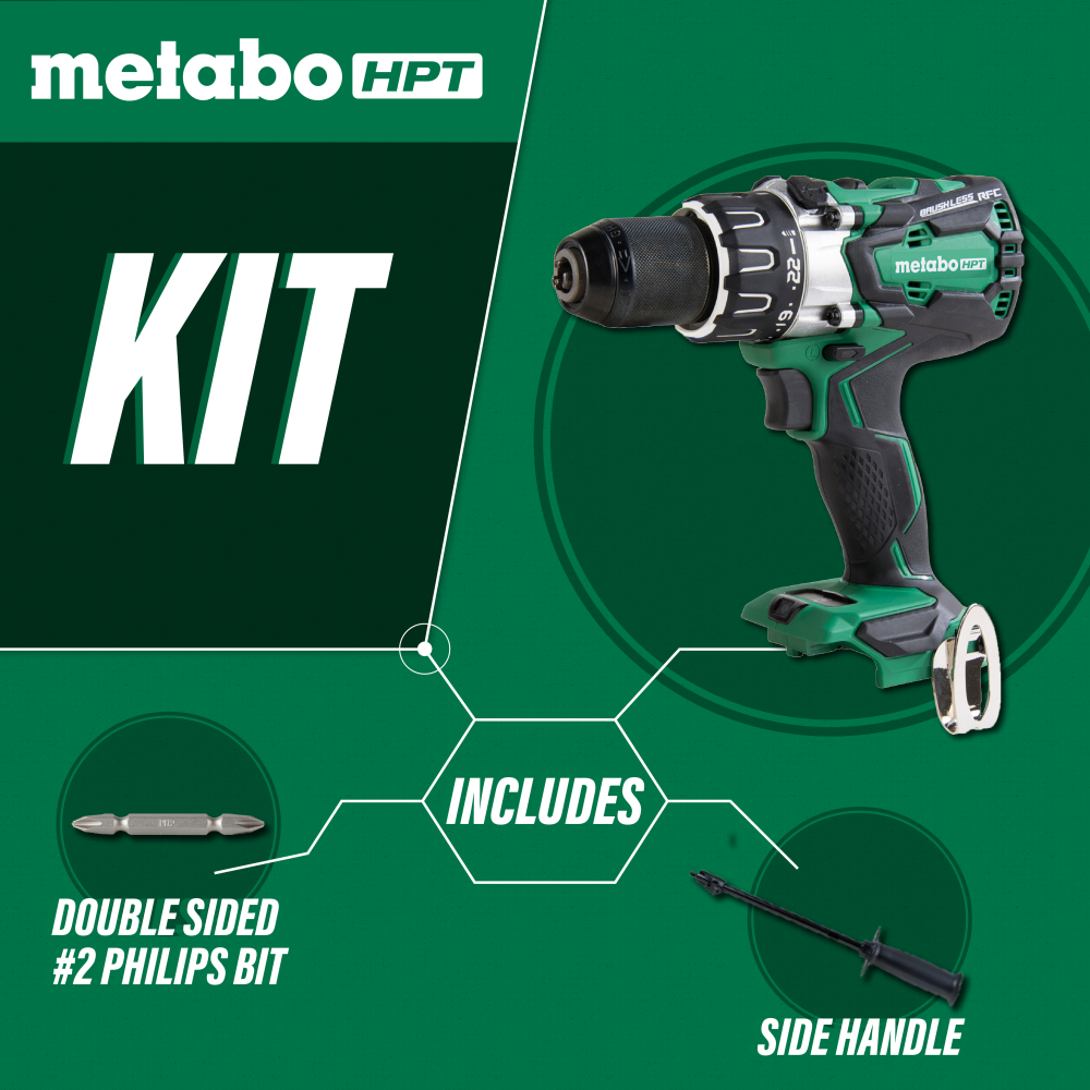 Metabo HPT 18 Volt Brushless Driver Drill Bare Tool - Ascmtools
