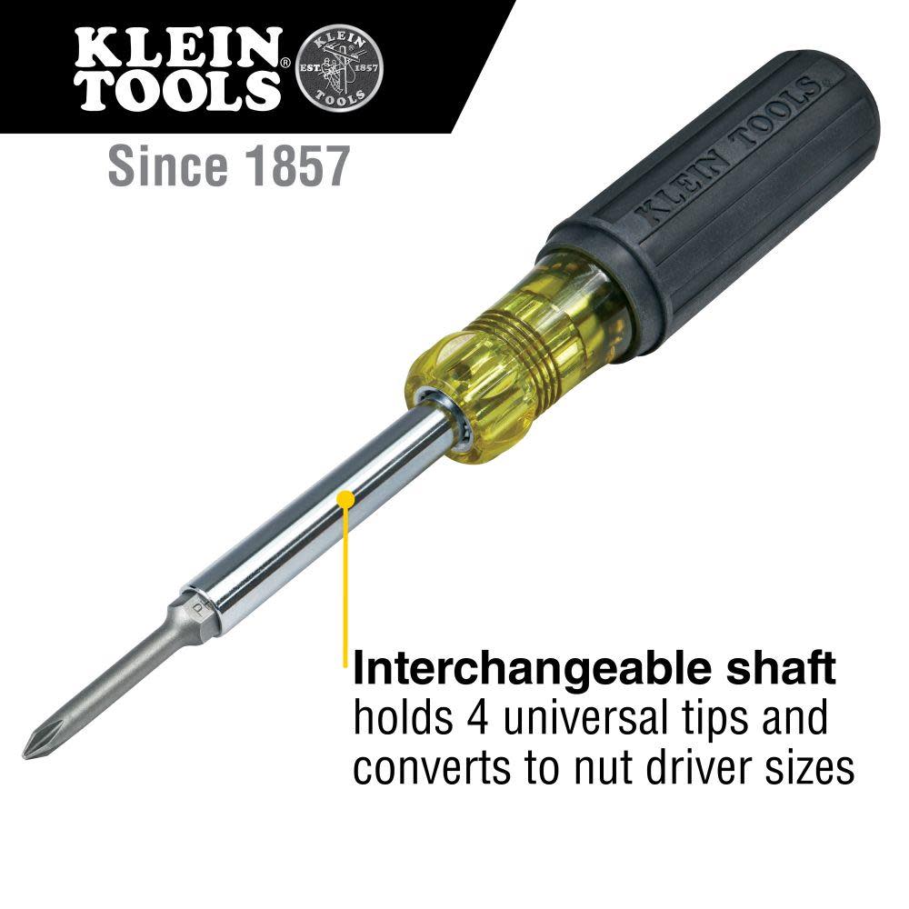Klein Tools Multi Bit Screwdriver 9″ - Ascmtools