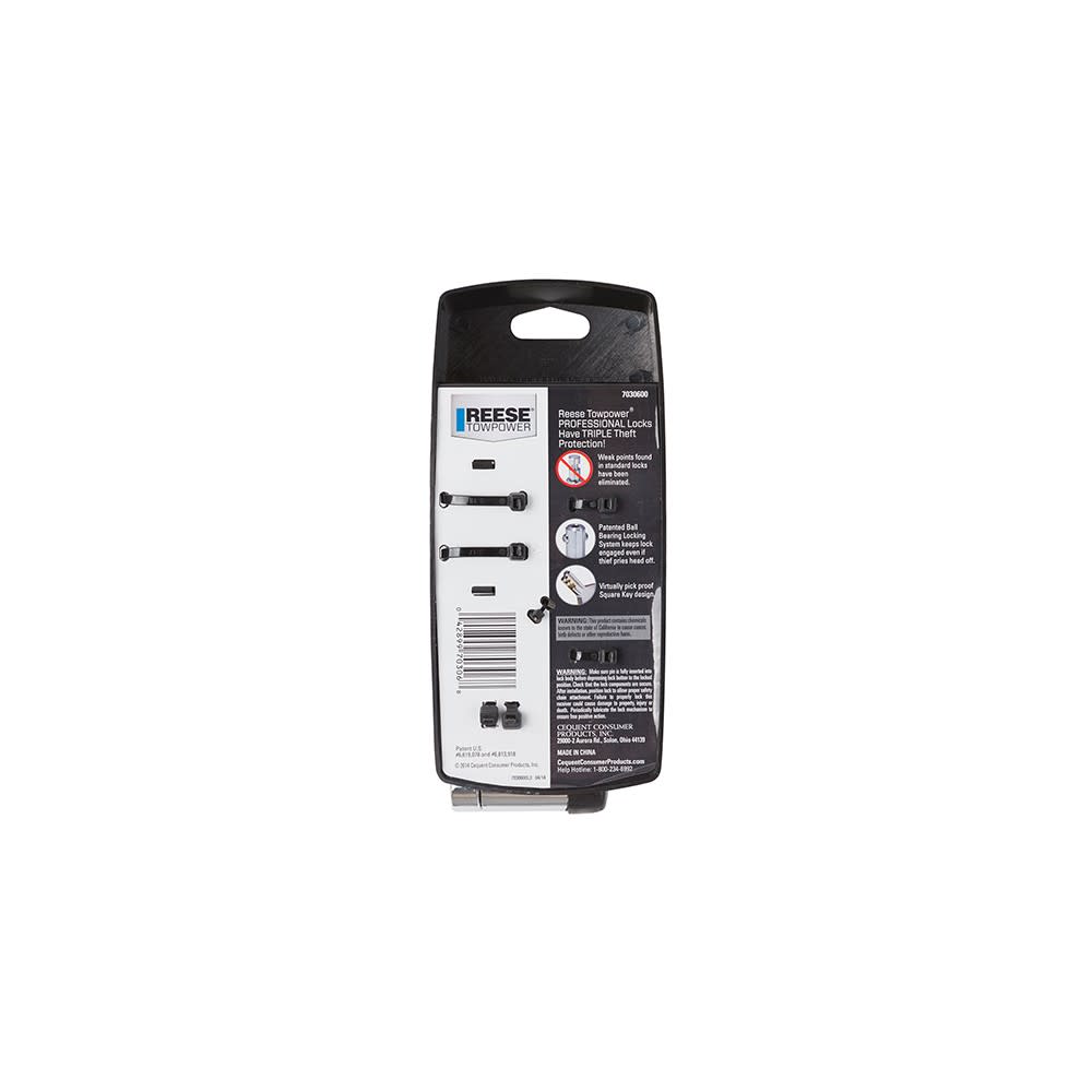 Reese 5/8″ Chrome Keyed Alike Receiver/Coupler Combo Lock Set - Ascmtools