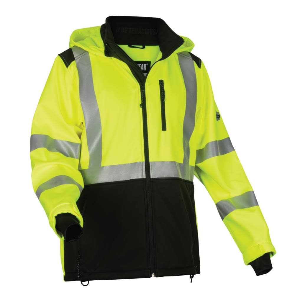 Ergodyne GloWear 8353 Jacket Softshell Water Resistant Lime Hi Vis 3X - Ascmtools