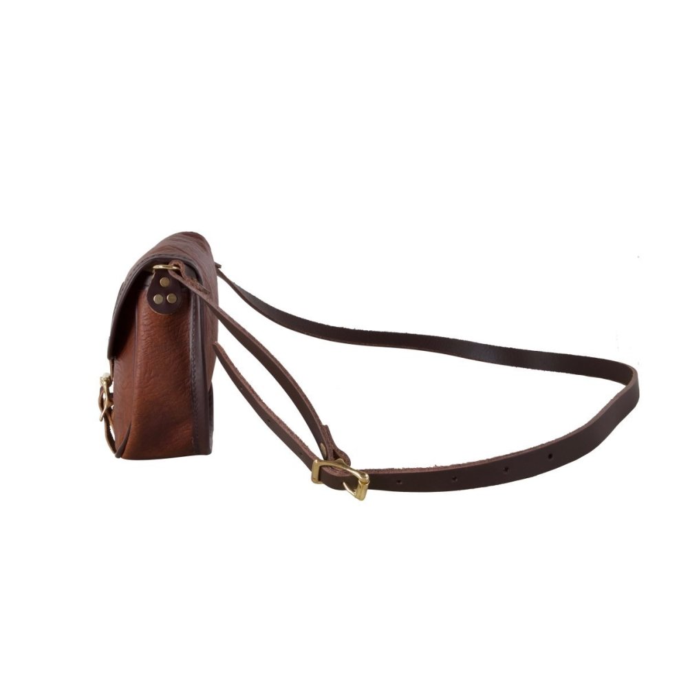 Duluth Pack 2 Liter Capacity Brown Small Bison Leather Shell Purse - Ascmtools
