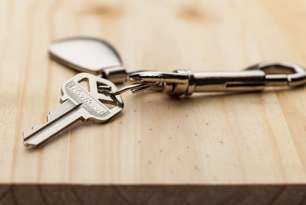 Kwikset Satin Nickel Security Keyed Entry Exterior Tylo Lockset Knob - Ascmtools