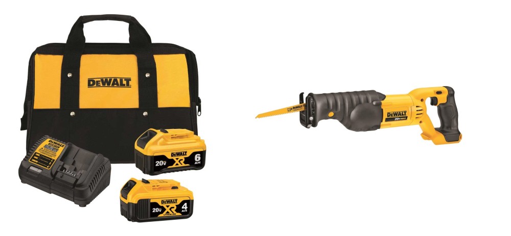 DEWALT 20V Max Reciprocating Saw & 20V MAX Starter Kit Bundle - Ascmtools