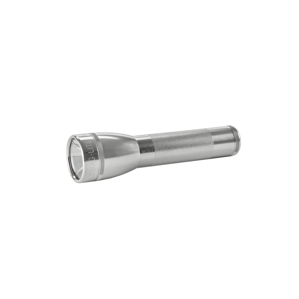 Maglite Flashlight ML25LT 192 Lumens Silver LED 2 Cell C - Ascmtools
