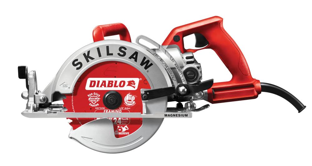 Skilsaw 7-1/4 In. Magnesium Worm Drive Saw with Diablo Blade - Ascmtools