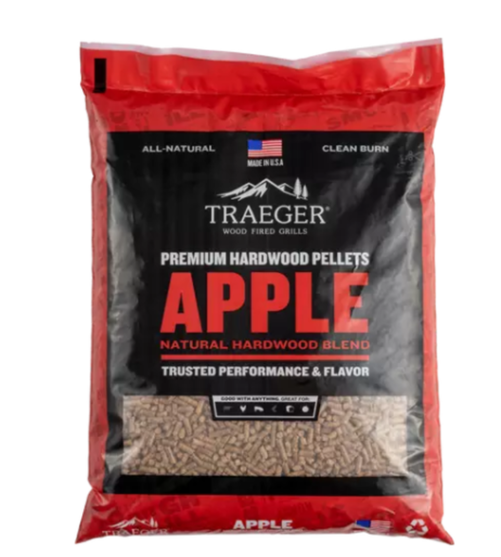 Traeger Apple BBQ Wood Pellets 20lb Bag - Ascmtools