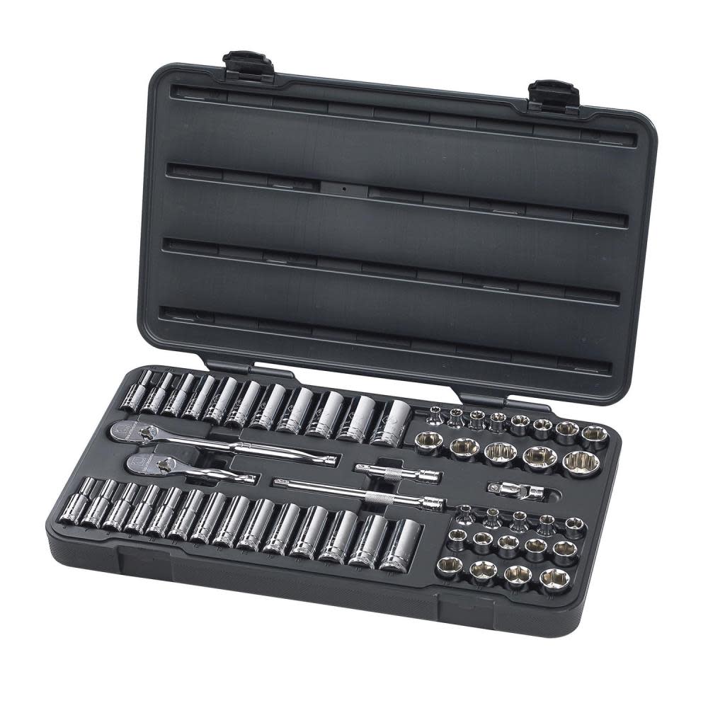 GEARWRENCH Mechanics Tool Set 57 pc. 3/8 In. Drive 6 Point SAE/Metric Standard/Deep - Ascmtools