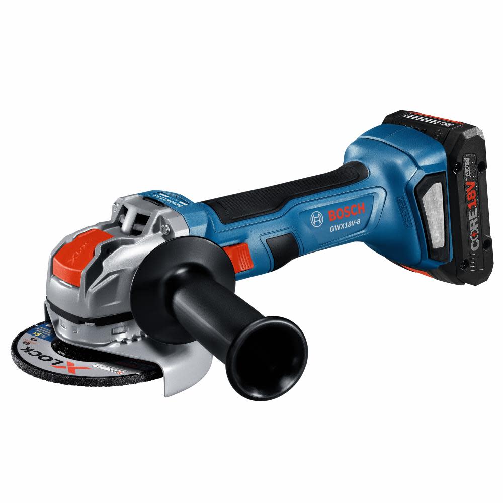 Bosch 18V X-LOCK 4 1/2″ Angle Grinder Kit - Ascmtools