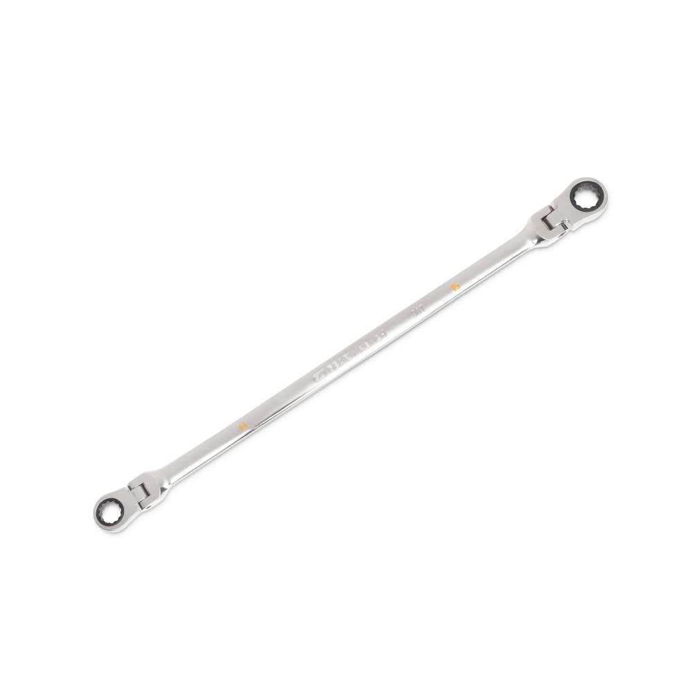 GEARWRENCH Ratcheting Wrench 90 Tooth 12 Point GearBox Double Flex 13x15mm - Ascmtools