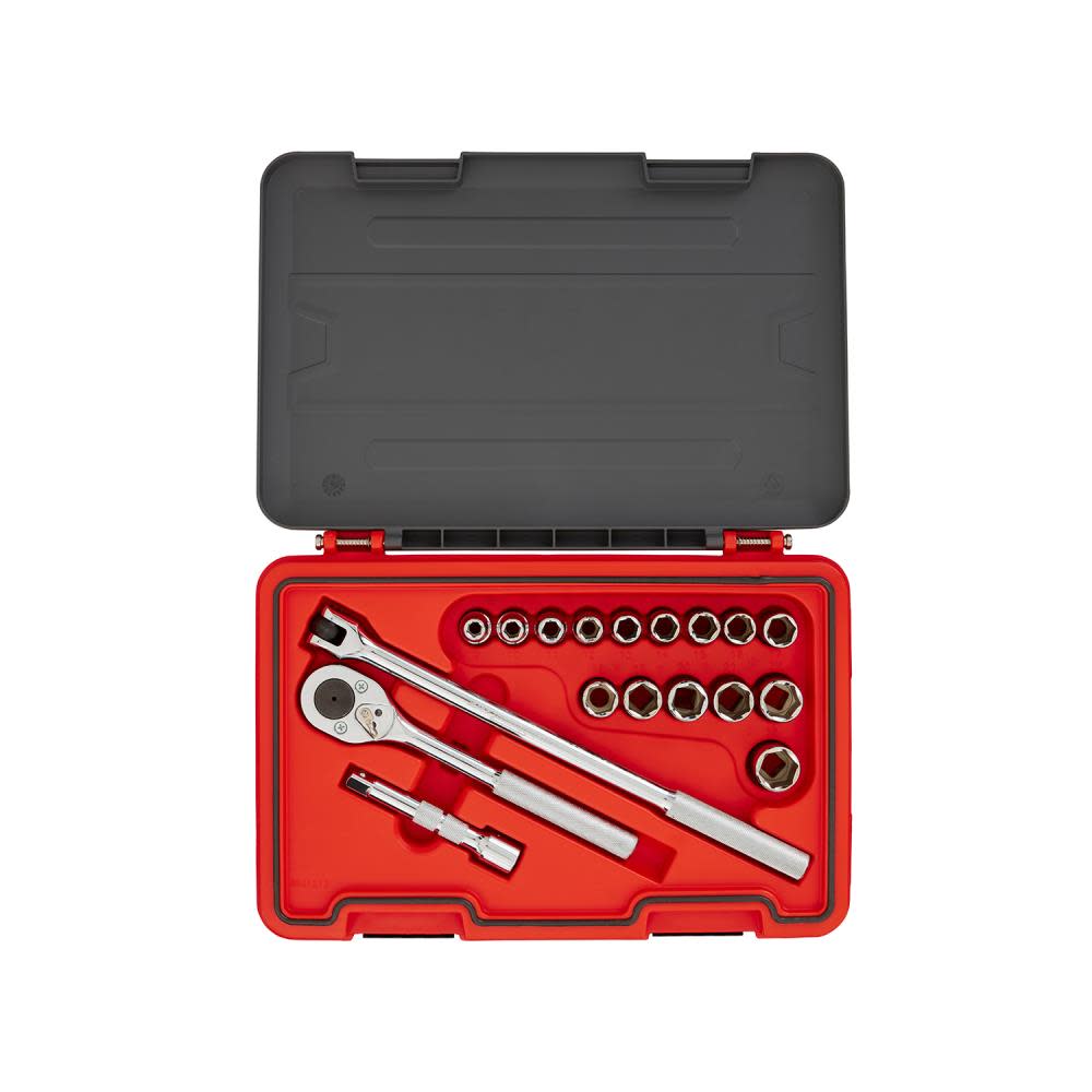 Proto Socket Set 1/2 DR 18pc MM 6pt - Ascmtools