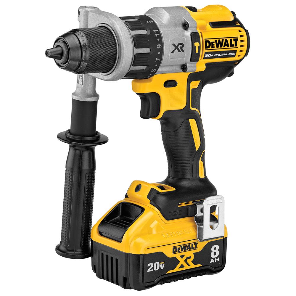 DEWALT 20V MAX* POWER DETECT XR 1/2In Brushless Hammer Drill/Driver Kit - Ascmtools