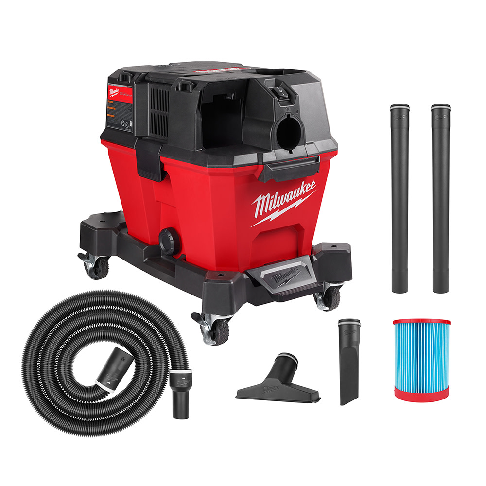 Milwaukee M18 FUEL Wet/Dry Vacuum 6 Gallon with XC8.0 Starter Kit Bundle - Ascmtools