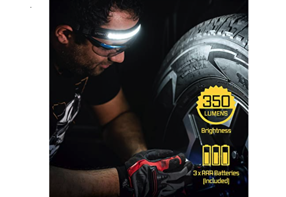 Liteband Activ 350 Headlamp 350 Lumens Carbon - Ascmtools