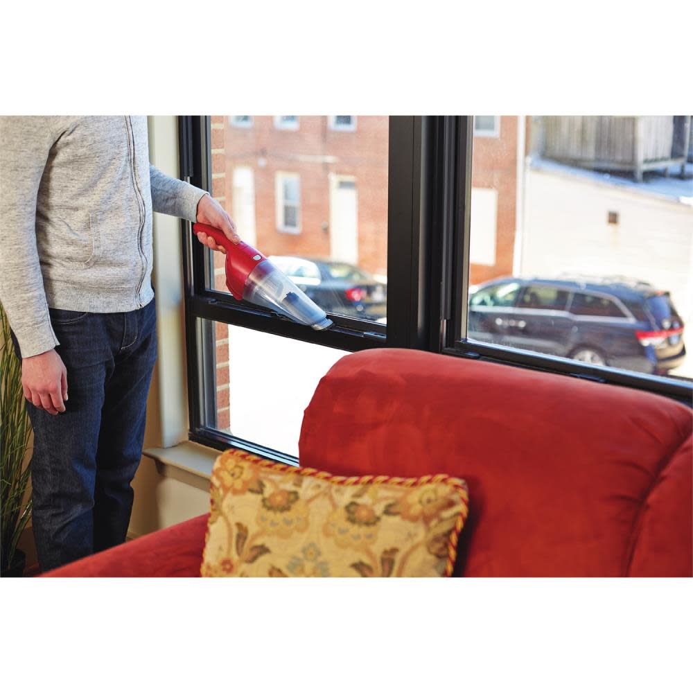 Black and Decker Lithium Hand Vacuum Chili Red - Ascmtools