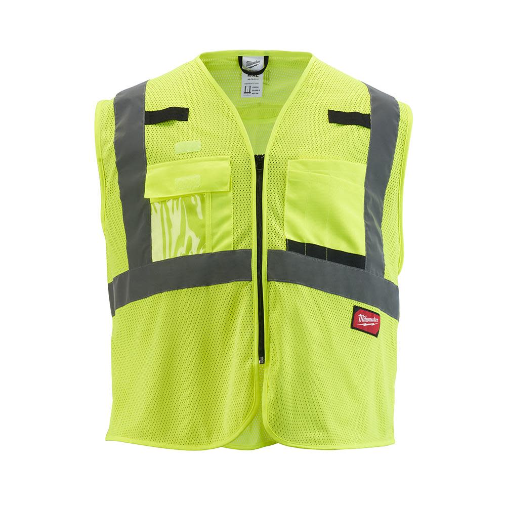 Milwaukee Class 2 High Visibility Mesh Safety Vest - Ascmtools