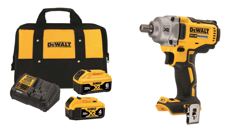 DEWALT 20V MAX XR 1/2″ Impact Wrench Battery Starter Kit Bundle - Ascmtools