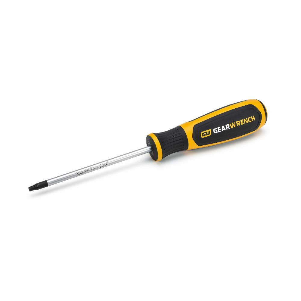 GEARWRENCH T20 x 4″ Torx Dual Material Screwdriver - Ascmtools