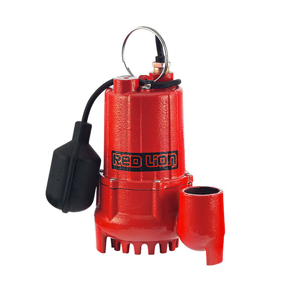 Red Lion 1/3 HP Cast Iron Sump Pump with Tethered Switch - Ascmtools