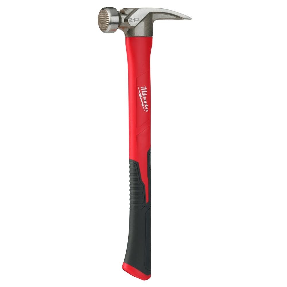 Milwaukee 21oz Milled Face Poly/Fiberglass Handle Hammer - Ascmtools