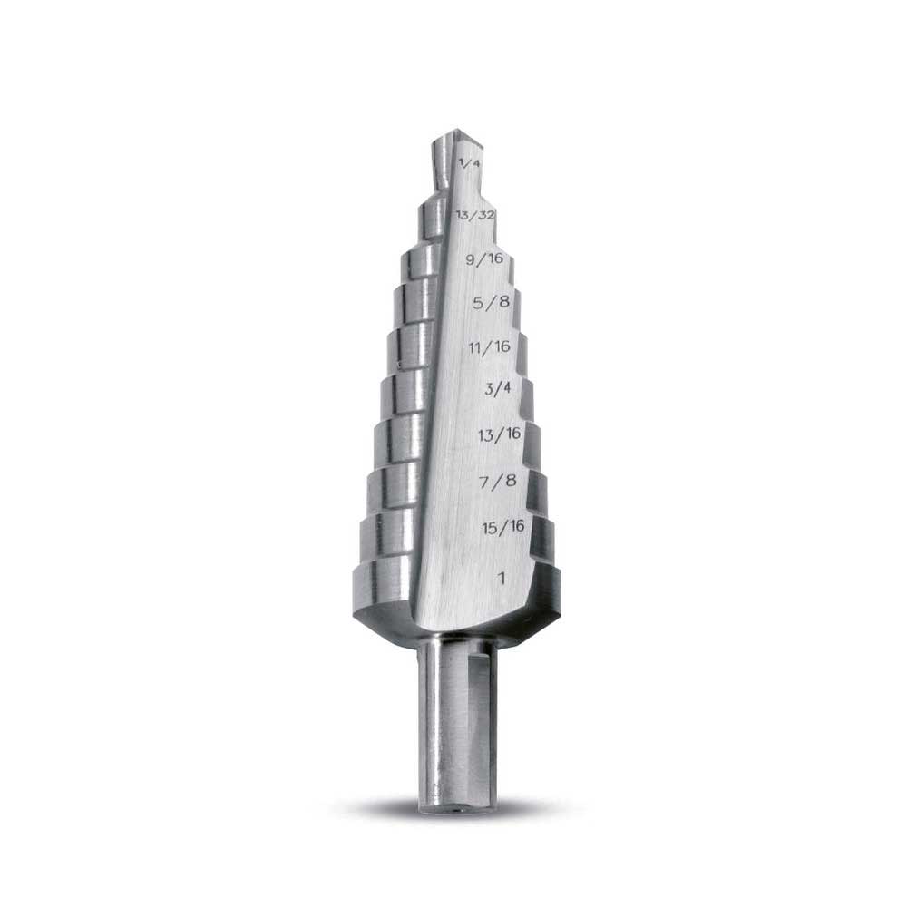 Evolution Power Tools 1/4″- 1″ Straight Flute Premium Step Drill Bit - Ascmtools