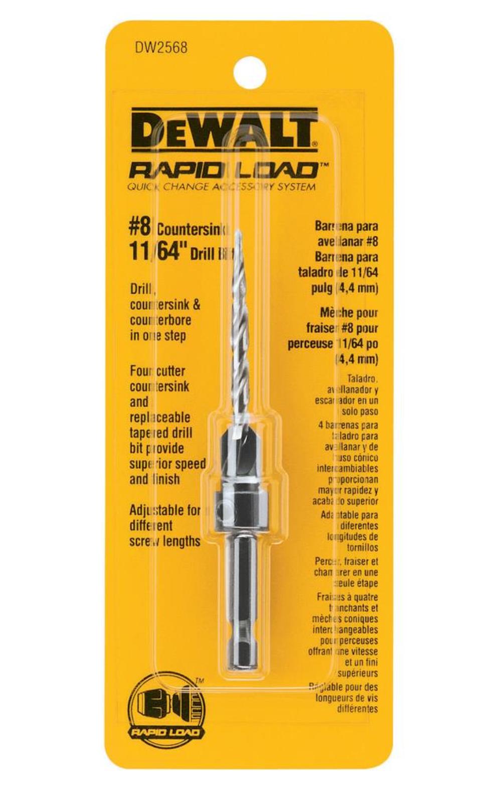 DEWALT #8 Countersink with 11/64 In. Bit - Ascmtools
