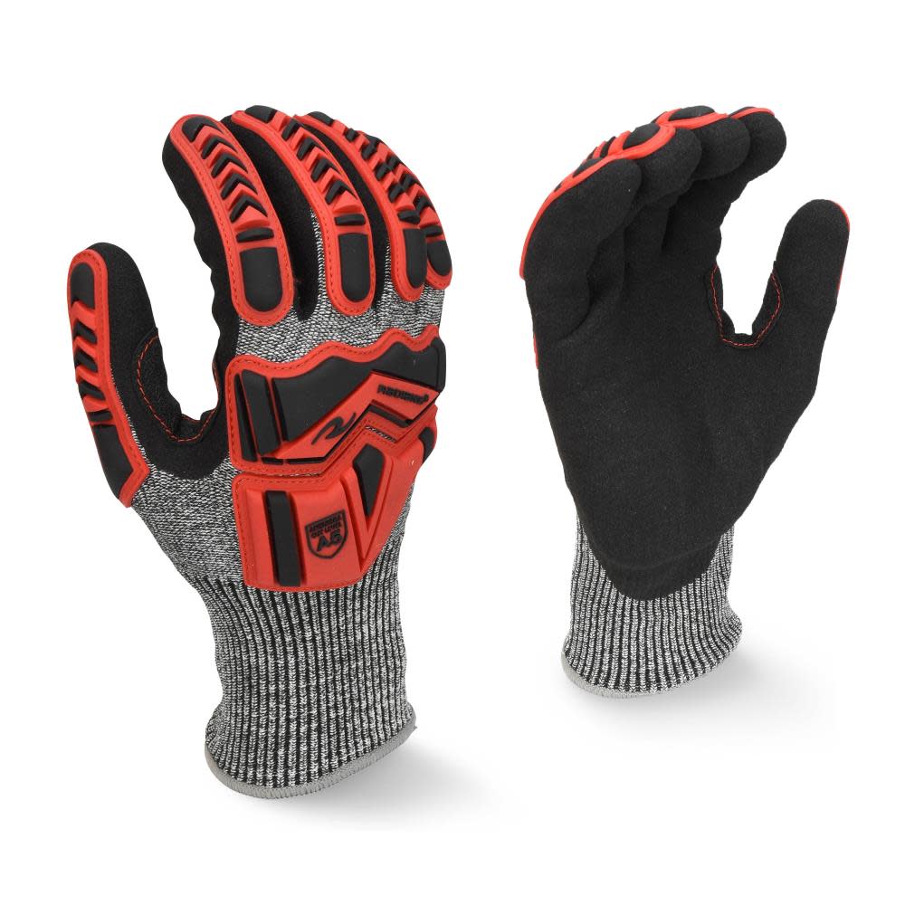 Radians Work Gloves Cut Level A5 EVA Padded Palm TPR Back Pads Small - Ascmtools