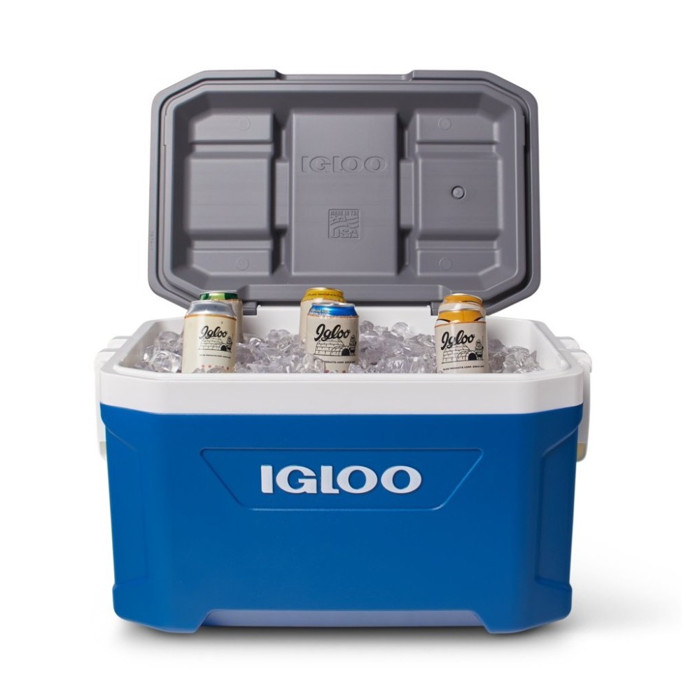 Igloo Latitude 52 Hard Cooler Indigo Blue/Meteorite 52qt - Ascmtools