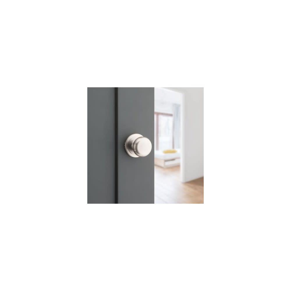 Kwikset Satin Nickel Hall/Closet Juno Door Knob - Ascmtools