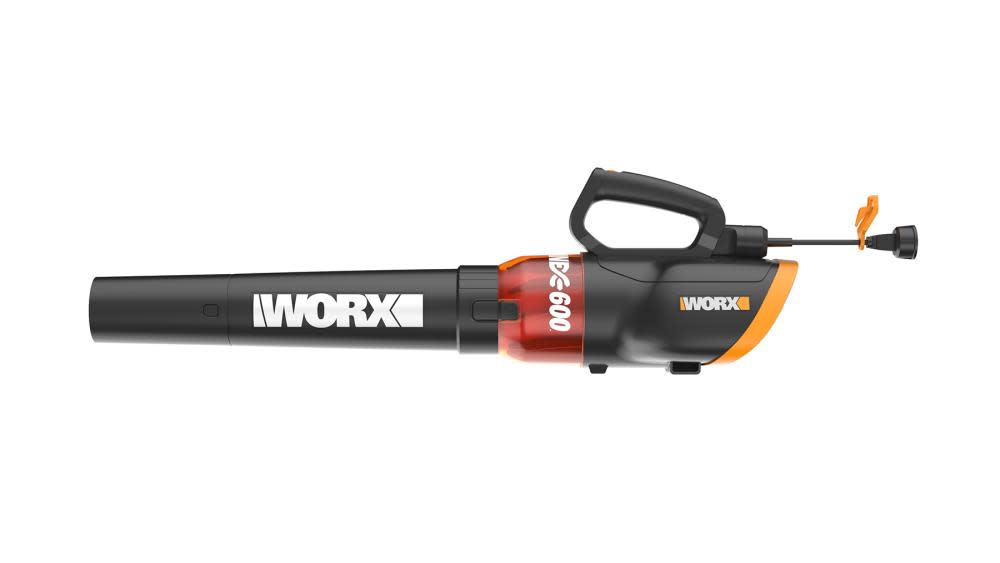 Worx 12-Amp 600-CFM 110-MPH Medium-Duty Corded Electric Leaf Blower - Ascmtools