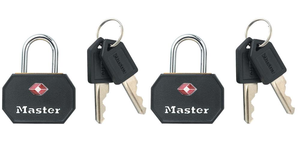 Master Lock 1-1/4 In. (32mm) Wide Solid Metal TSA-Accepted Luggage Lock Black 2 pack – 4681TBLK - Ascmtools